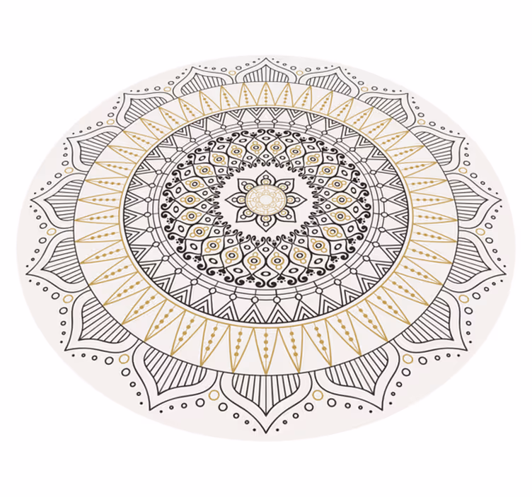 Vinyl tapijt mandala mandala middelpunt - TenStickers