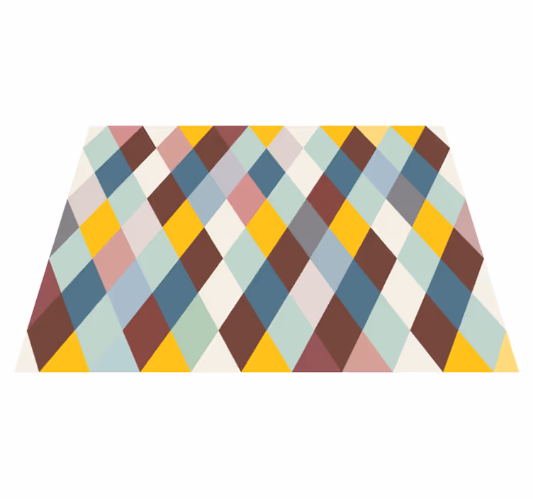 Geometrisch Patroon vinyl vloerkleed  - TenStickers