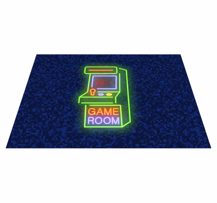 Spelkamer gloed vinyl tapijt tiener - TenStickers