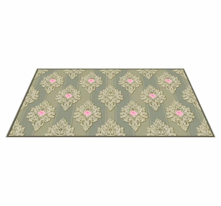 Vintage Bloemen patroon Decor Vinyl vloerkleed  - TenStickers