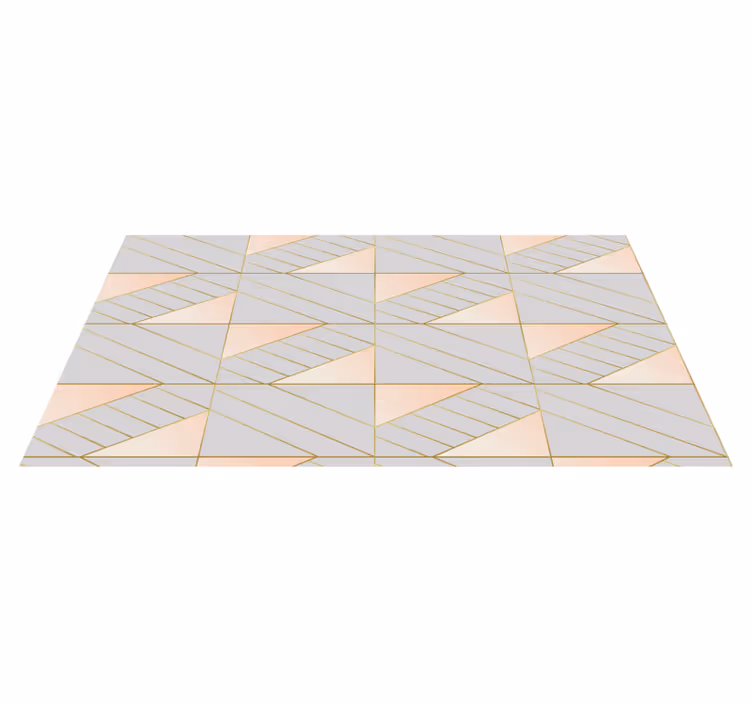 Geometrisch Patroon vinyl vloerkleed - TenStickers