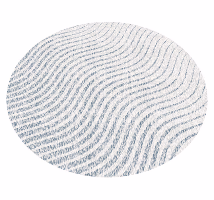 Zachte golfpatronen vinyl tapijt woonkamer - TenStickers