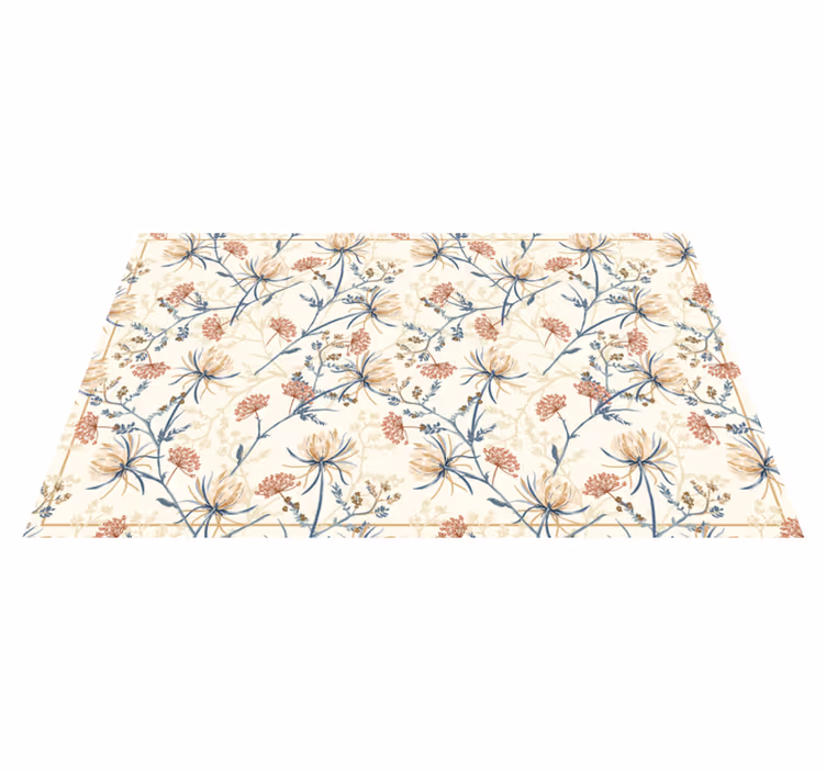 Vinyl vloerkleed chinoiserie style - TenStickers