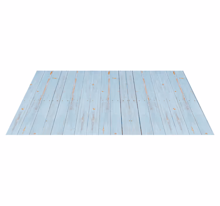 Vinyl tapijt met blauw houtpatroon - TenStickers