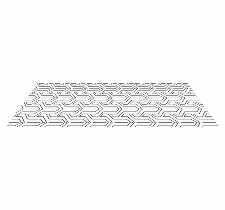 Vinyl tapijt met geometrisch patroon - TenStickers