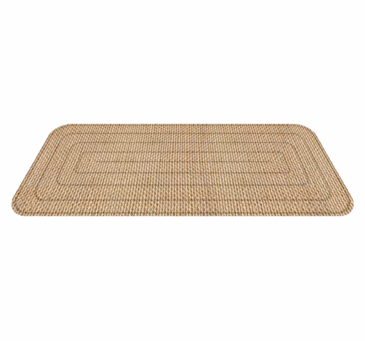 Vinyl tapijt met jute textuur - TenStickers