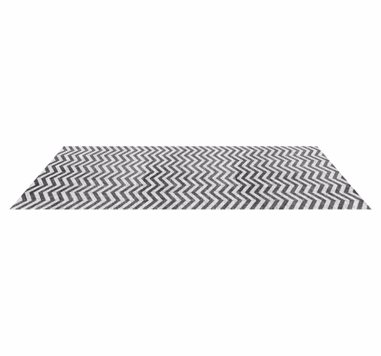 Vinyl tapijt met zig zag patroon - TenStickers