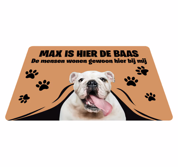 Aanpasbare vinyl tapijt huisdier is de baas - TenStickers