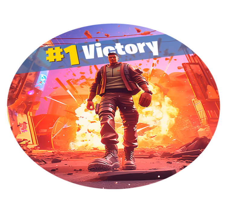Actie spel overwinning vinyl tapijt slaapkamer - TenStickers