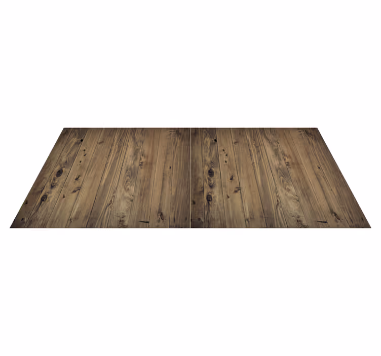 Versleten hout vinyl tapijt keuken - TenStickers