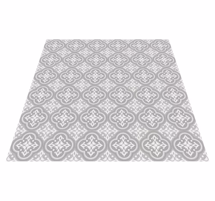 Grijze hydraulische tegels vinyl tapijt keuken - TenStickers