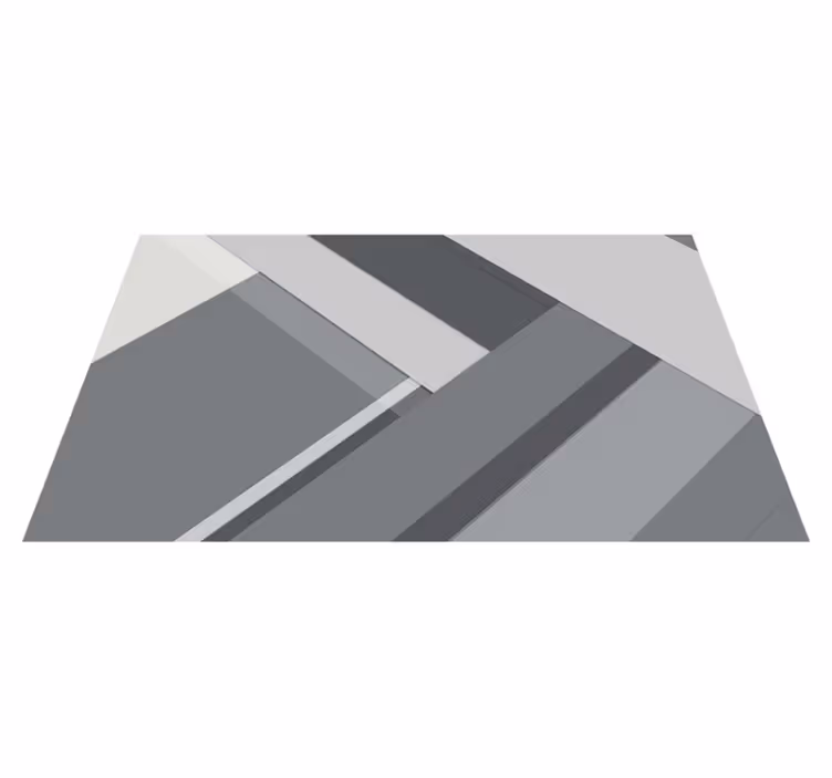 Geometrisch grijs kantoor vinyl tapijt - TenStickers