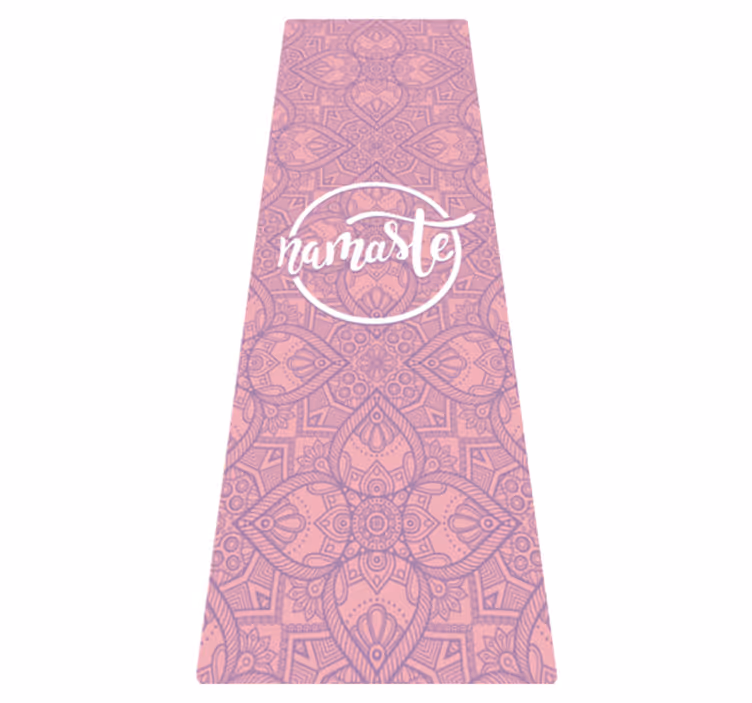 Yoga vinyl tapijt met naam - TenStickers