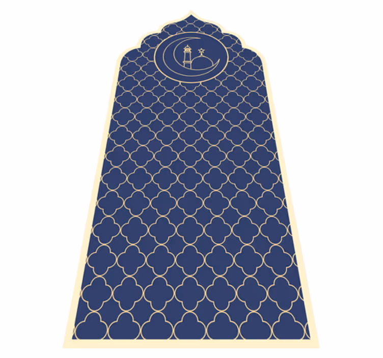 Blauw patroon vinyl tapijt blauw - TenStickers