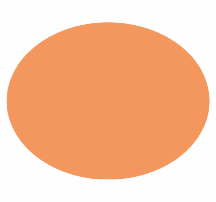 Apricot crush vinyl tapijt rond - TenStickers