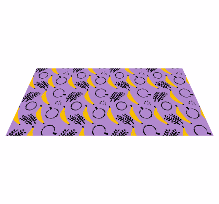 Abstracte bananenmix vinyl tapijt modern - TenStickers
