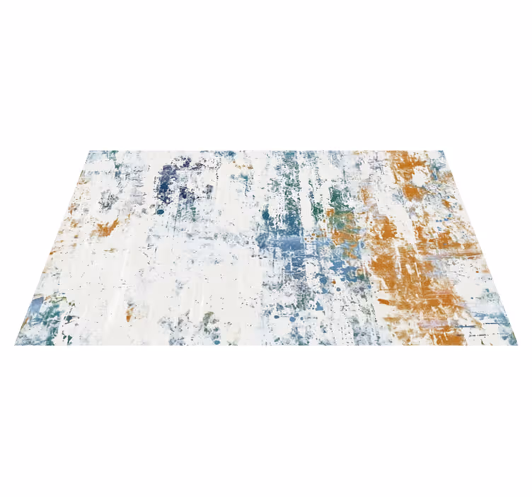 Abstract gestructureerd ontwerp vinyl tapijt eetkamer - TenStickers