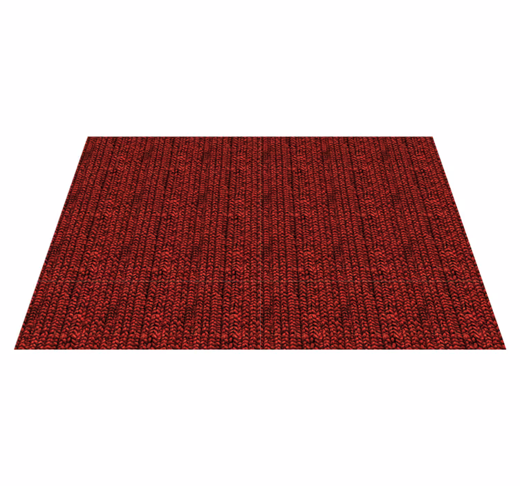 Getextureerd woleffect Vinyl tapijt rood - TenStickers