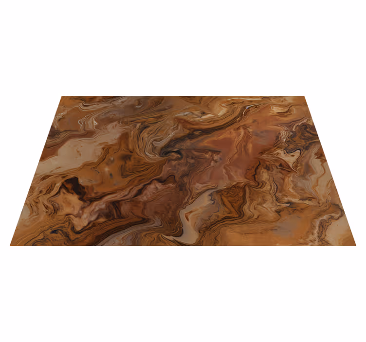 Bruine tint marmeren vinyl tapijt - TenStickers