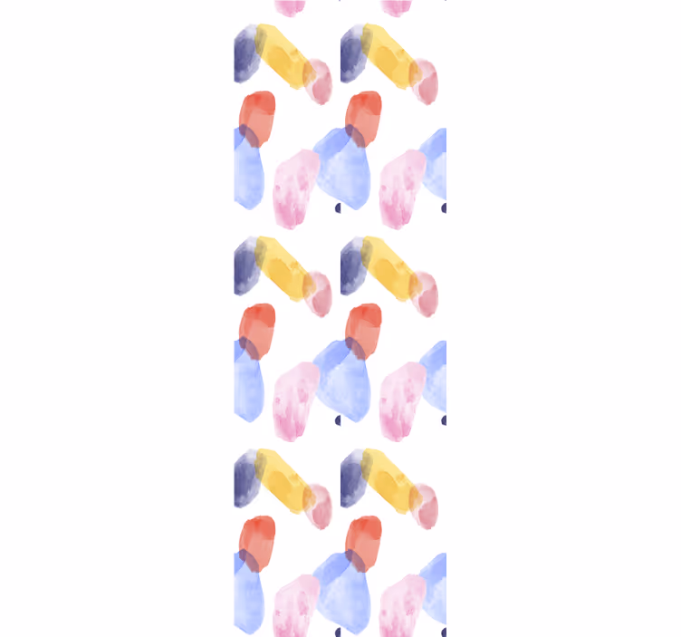 Zachte kleurpatronen behang abstract - TenStickers
