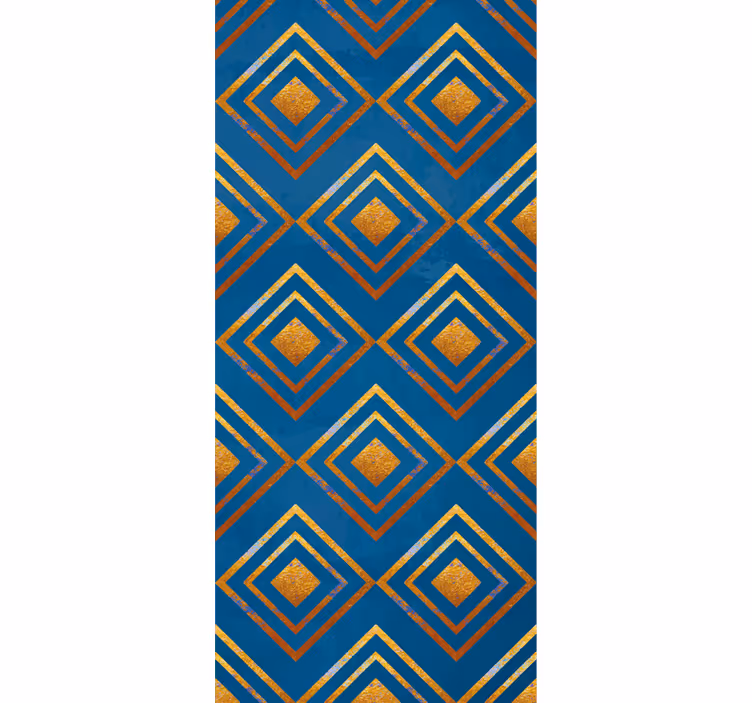 Diamanten en lijnen behang geometrisch - TenStickers
