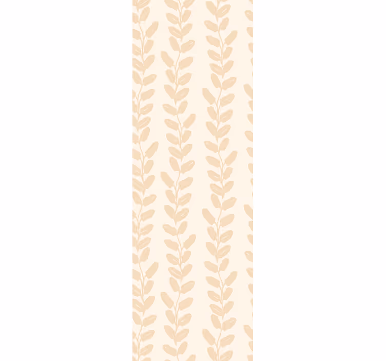 Beige verticale twijgen behang bladeren - TenStickers