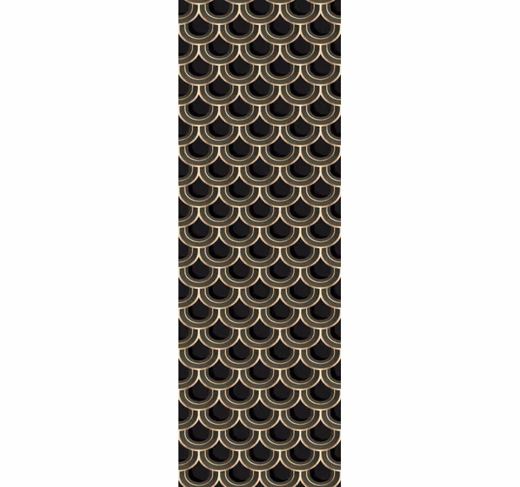Elegant schelppatroon sierlijk behang - TenStickers