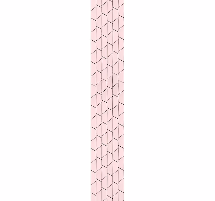 Roze behang met textuurmotief - TenStickers