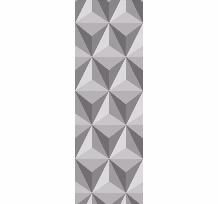 3d piramide patroon behang geometrisch - TenStickers