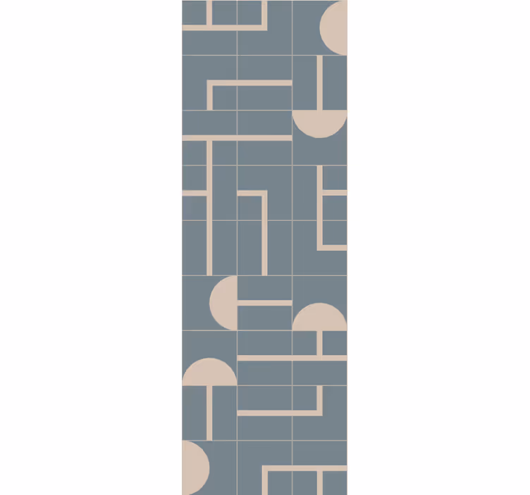 Beige stijlvolle vormen behang geometrisch - TenStickers