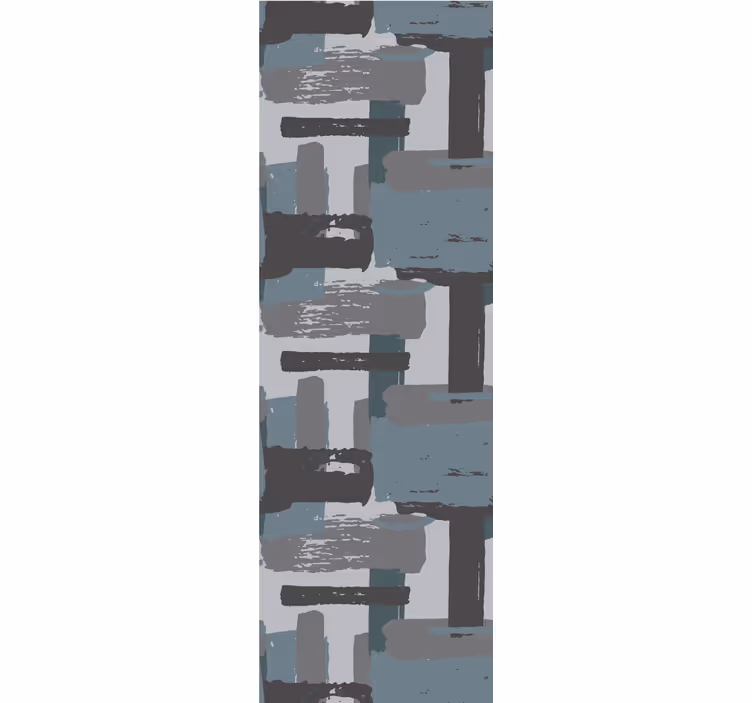 Grijze verfstreken behang abstract - TenStickers