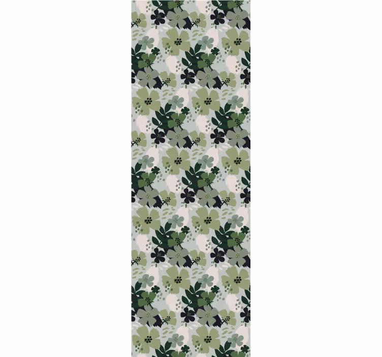 Weelderig groen motief bloemen behang - TenStickers