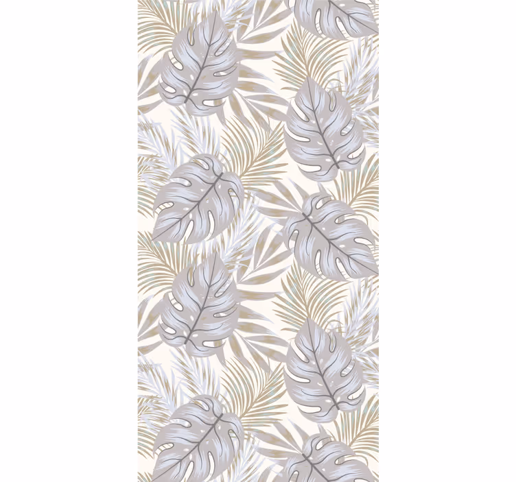 Monstera elegant motief behang bladeren - TenStickers