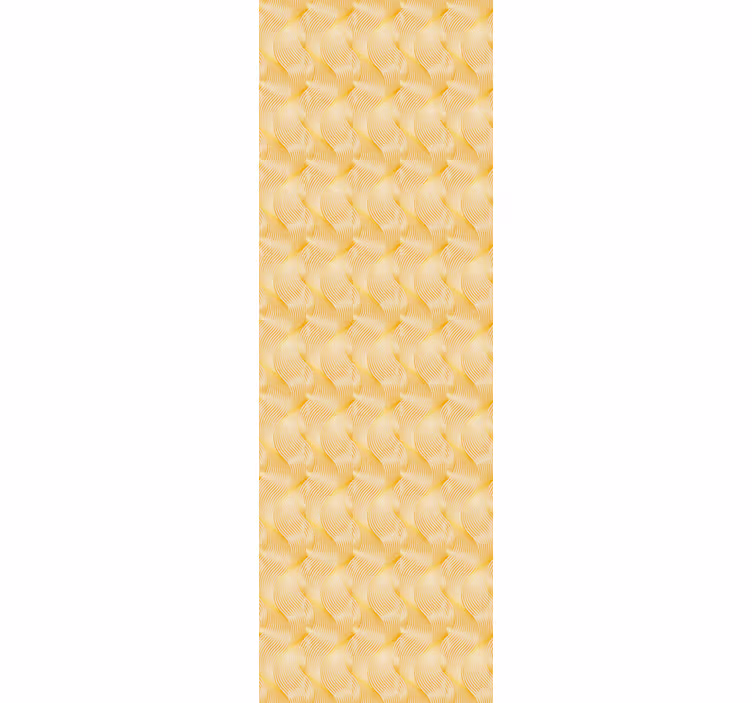 Elegant gebogen patroon behang print - TenStickers