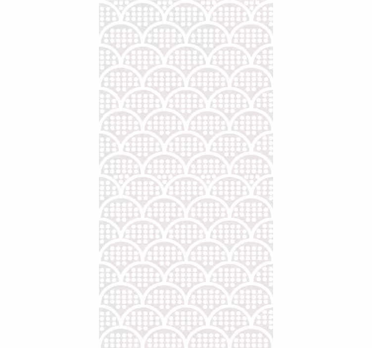 Gebogen grijs elegant patroon behangpapier hoofdslaapkamer - TenStickers