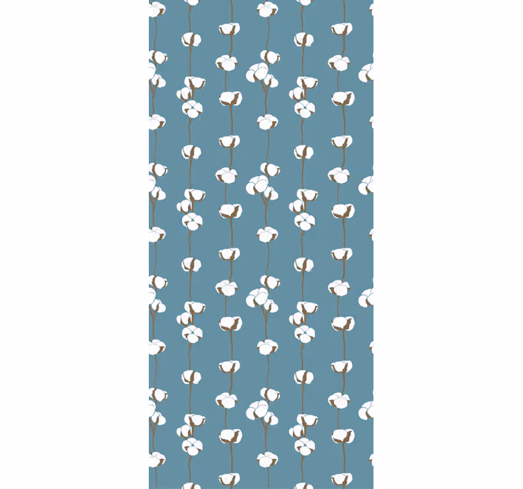 Sierlijk wit patroon bloemen behang - TenStickers