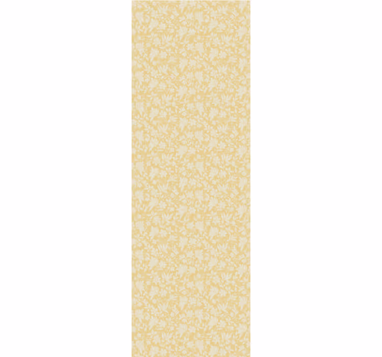 Abstract geel motief behang bladeren - TenStickers