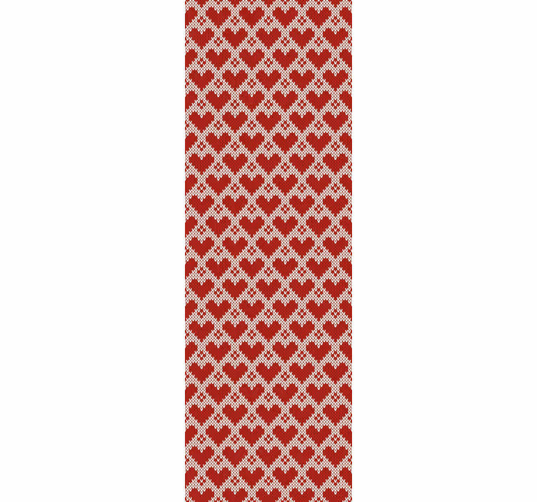 Harten stof ontwerp behang woonkamer - TenStickers