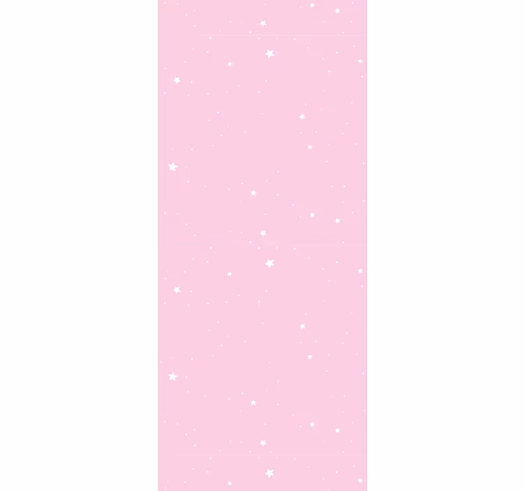 Nacht roze lucht behang sterren - TenStickers