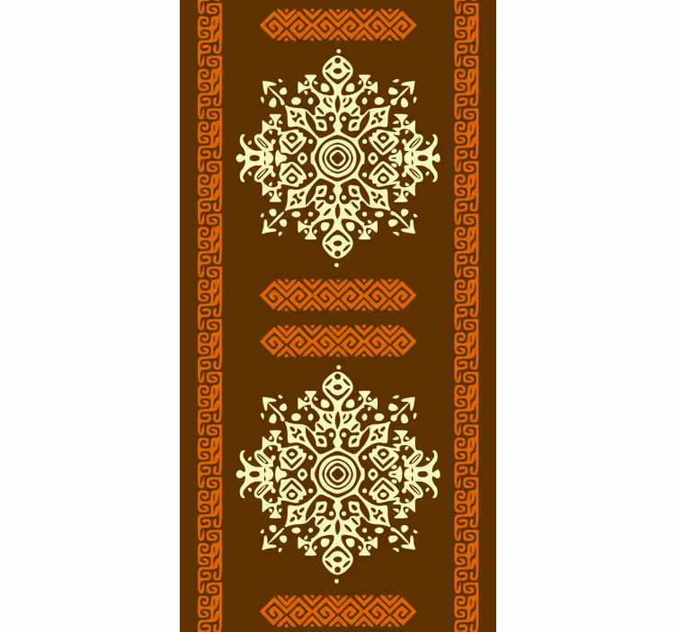 Etnische gouden mandala's behangpapier hoofdslaapkamer - TenStickers