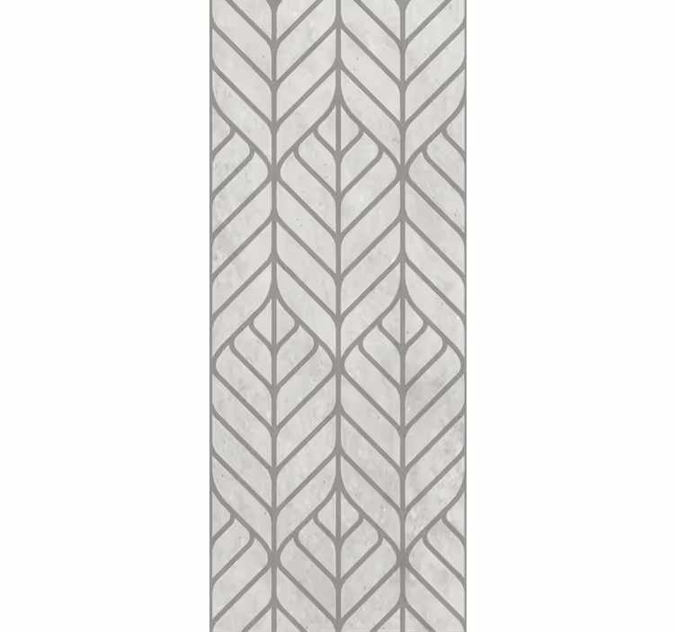 Blad geometrisch ontwerp behang woonkamer - TenStickers