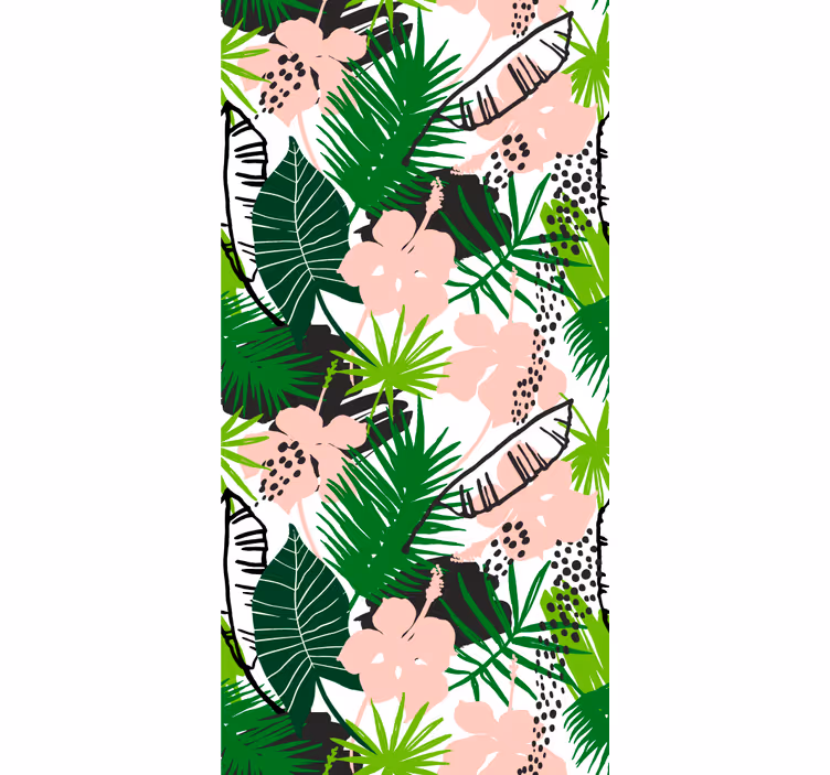 Tropische groene verrukking jungle behang - TenStickers