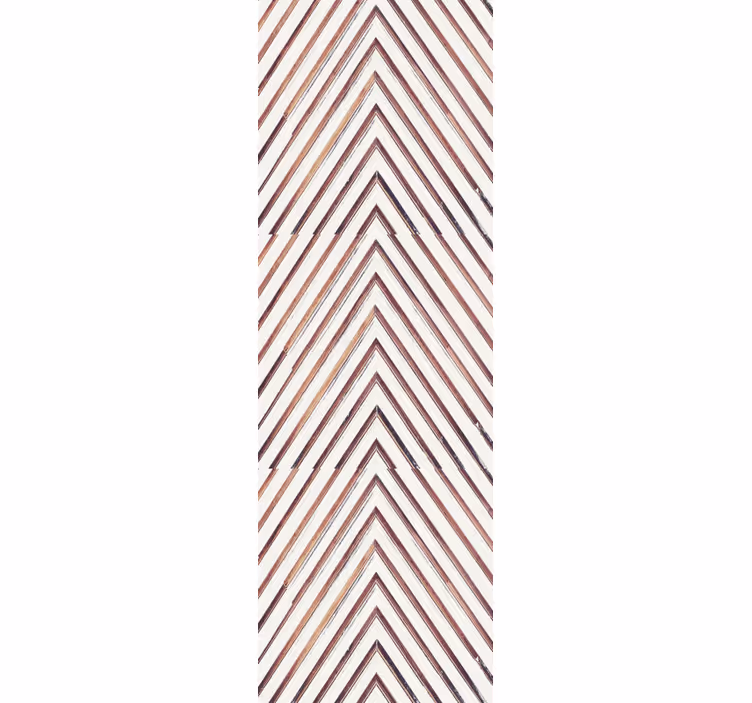Chevron-lijnpatroon behang geometrisch - TenStickers