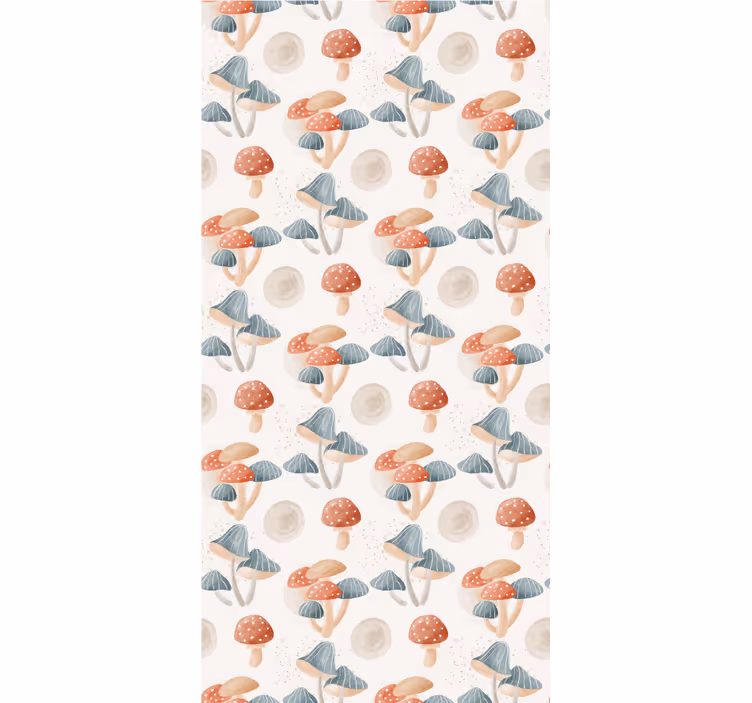 Paddenstoelenbos behangpapier natuur - TenStickers