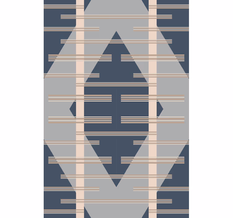 Grijs ruitpatroon behang geometrisch - TenStickers