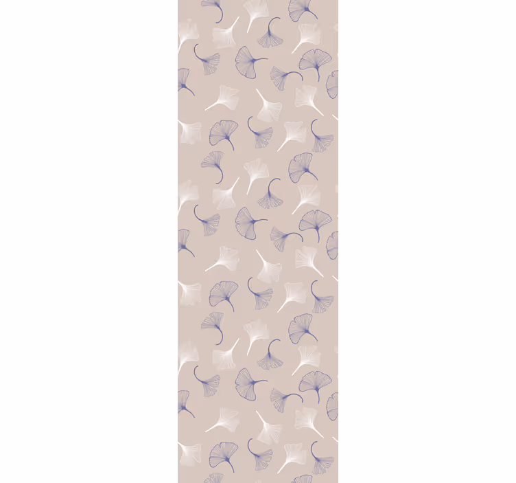 Delicate pastel ginko behang bladeren - TenStickers