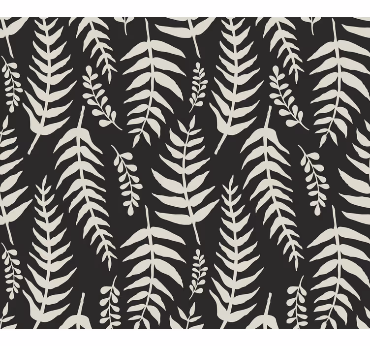 Behang bladeren foliage patroon ontwerp - TenStickers