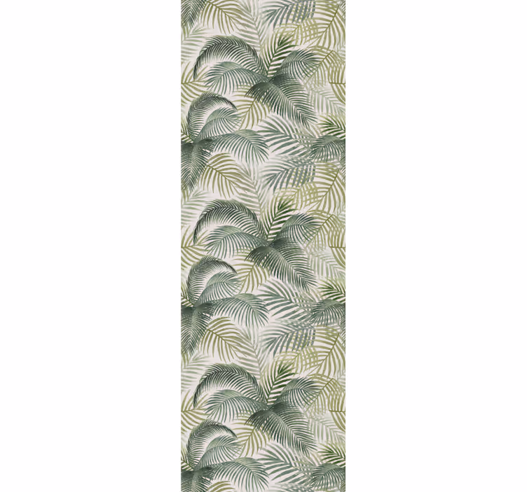 Zachte exotische bladeren jungle behang - TenStickers