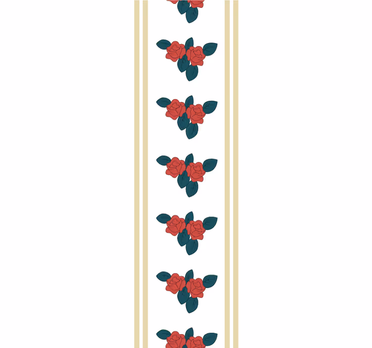 Elegant rozenmotief bloemen behang - TenStickers