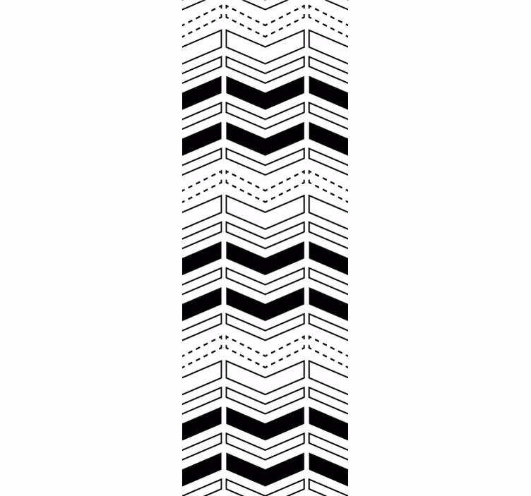 Chevron-lijnenpatroon behang geometrisch - TenStickers